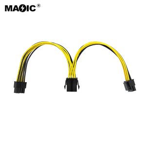 Power 8pin  to 2X(4+4)pin for CPU 不带跳线