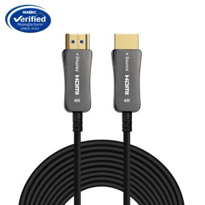 4K Zinc alloy HDMI fiber optic cable D
