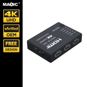 HDMI switch 5 in 1 out  4K 60hz with Infrared Cable
