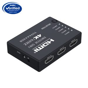 4K 60Hz HDMI switch 5 in 1 out