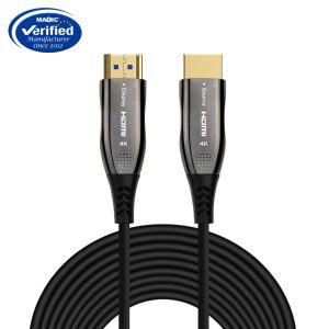 4K Zinc alloy HDMI fiber optic cable A
