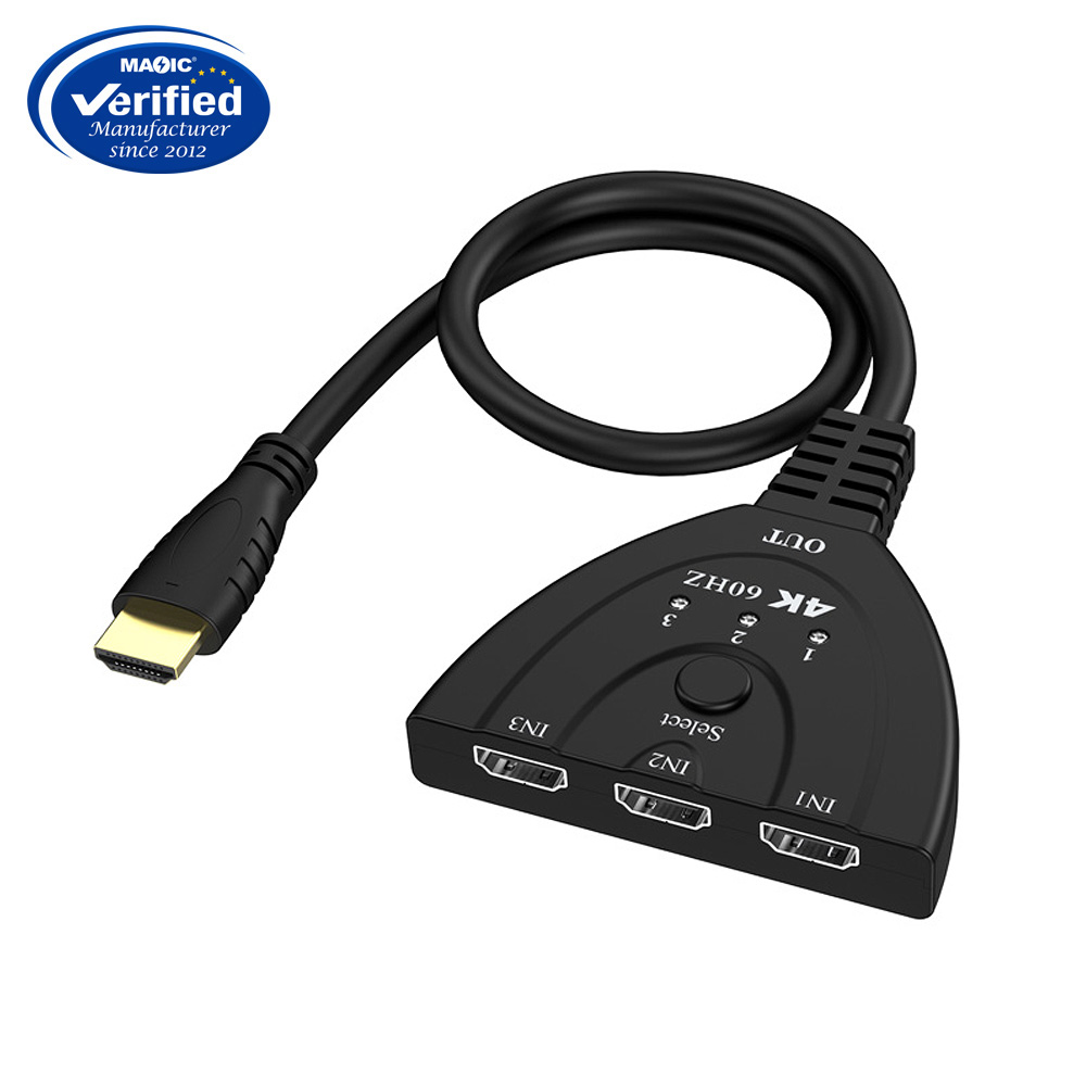 40K 60Hz HDMI switch 3 in 1 out