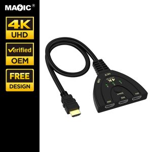 HDMI switch 3 in 1 4K cable