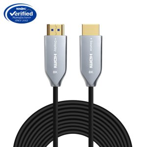 8K Zinc alloy HDMI fiber optic cable H