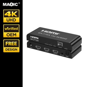 HDMI Splitter 1 in 2 out with Audio separation 4K 60HZ