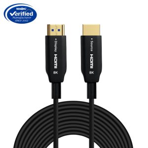 8K Zinc alloy HDMI fiber optic cable J