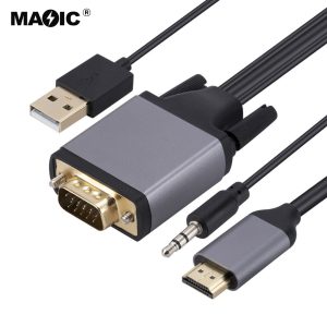 20-HDMI®-to-VGA-Cable with audio &power
