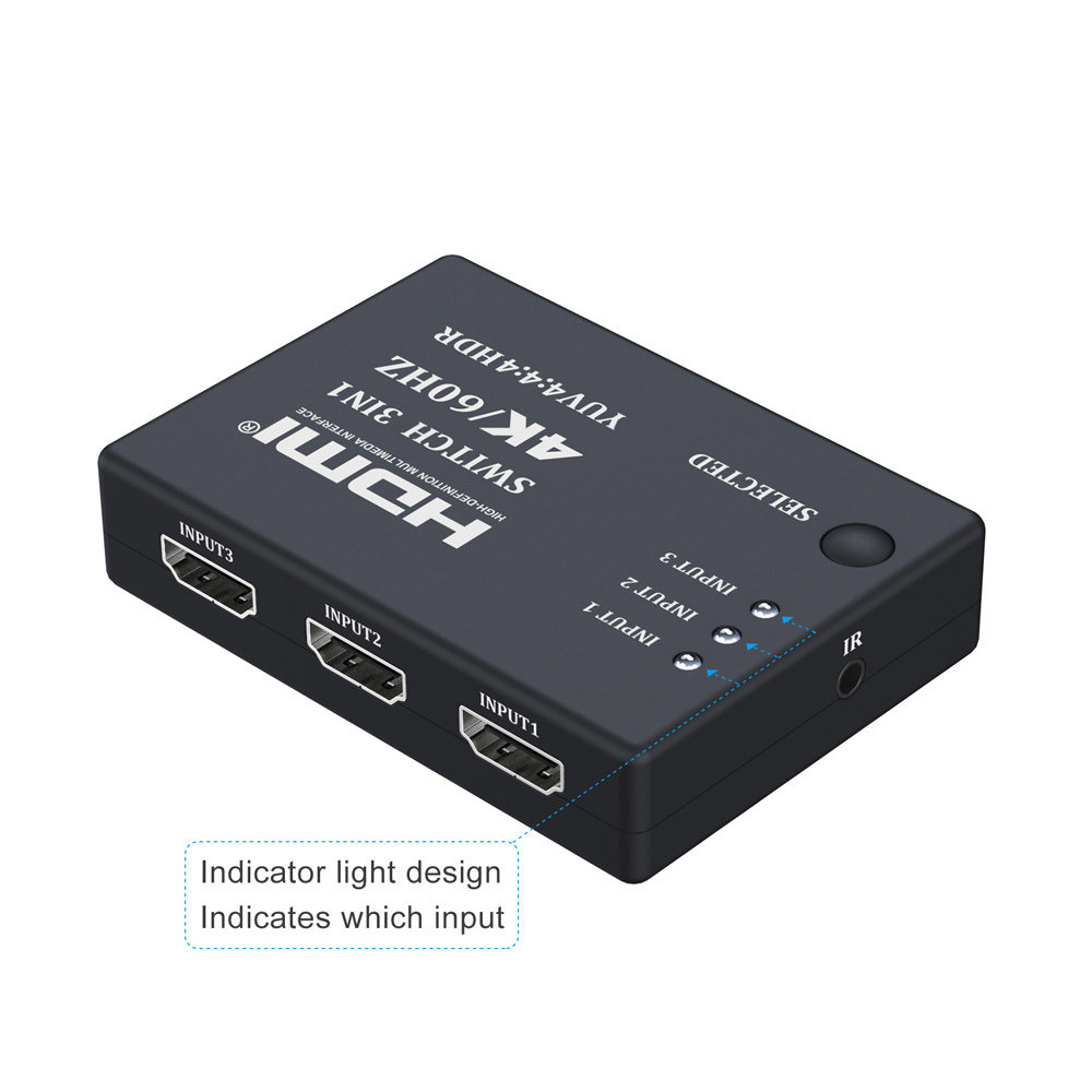 HDMI switch 3 in 1 out 4K 60hz - 图片 3