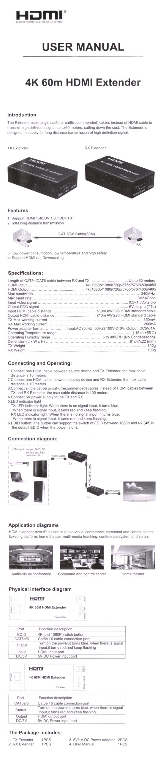 4K 120M HDMI® Extender - 图片 8