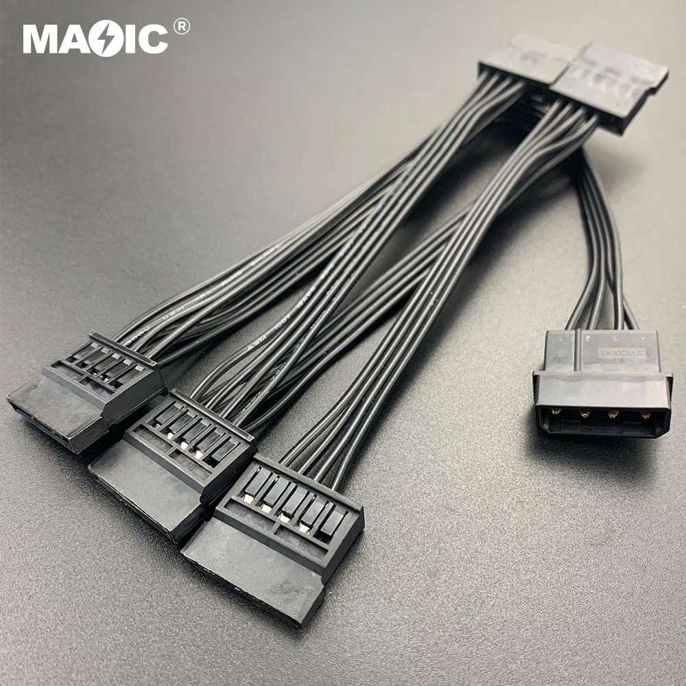 4Pin Female IDE 1 to 5 SATA Cable - 图片 6