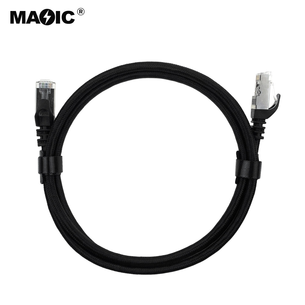 Cat7 cable 1M black Braid - 图片 3