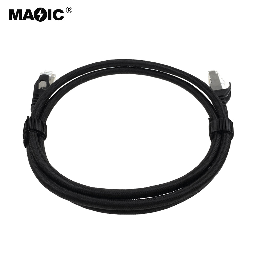 Cat7 cable 1M black Braid - 图片 4