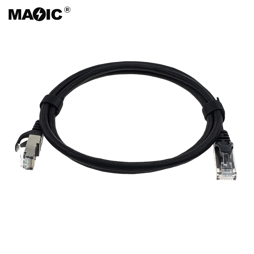 Cat7 cable 1M black Braid - 图片 5
