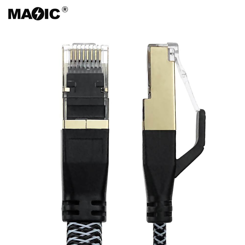 Cat8 cable 2M Braid Flat - 图片 2