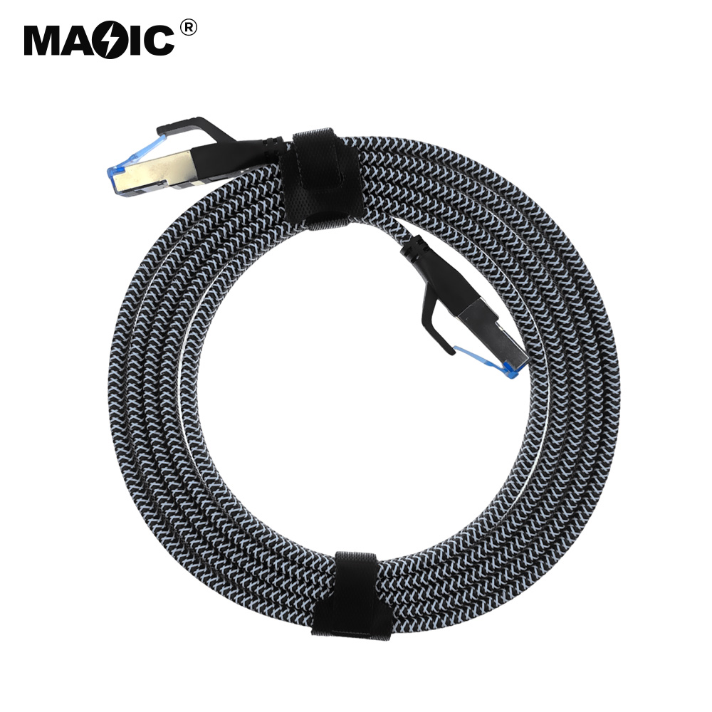 Cat8 cable 2M Braid Flat - 图片 3