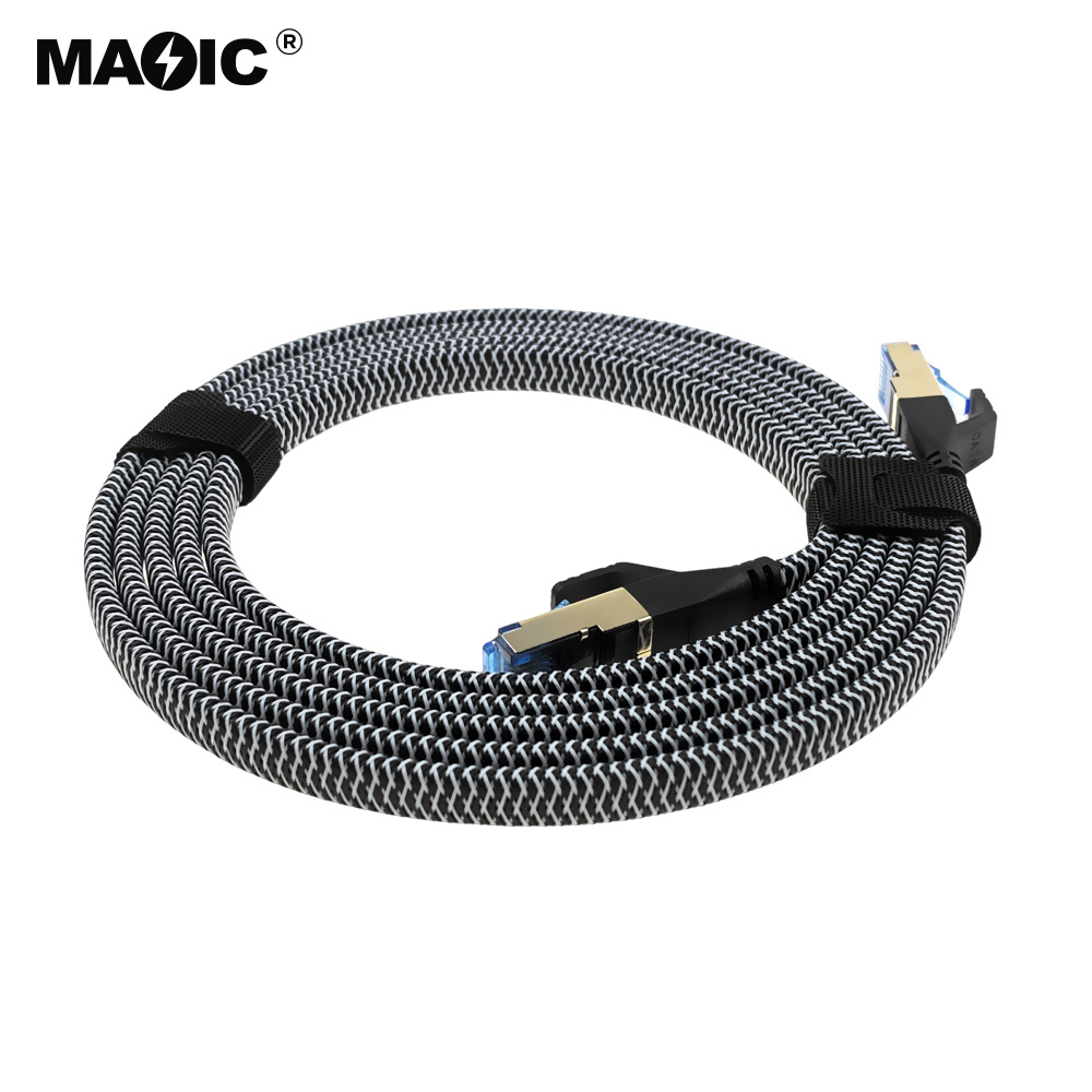 Cat8 cable 2M Braid Flat - 图片 5