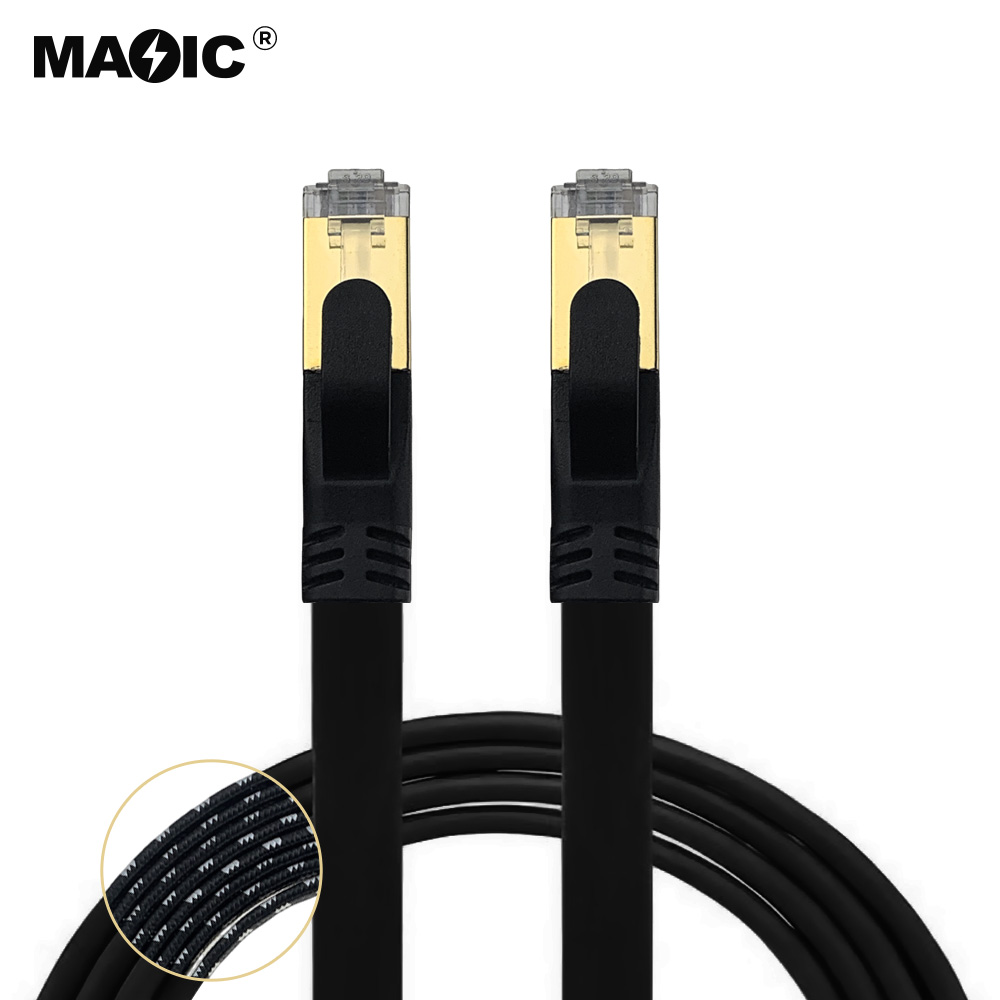 Cat8 cable 3M Braid Flat