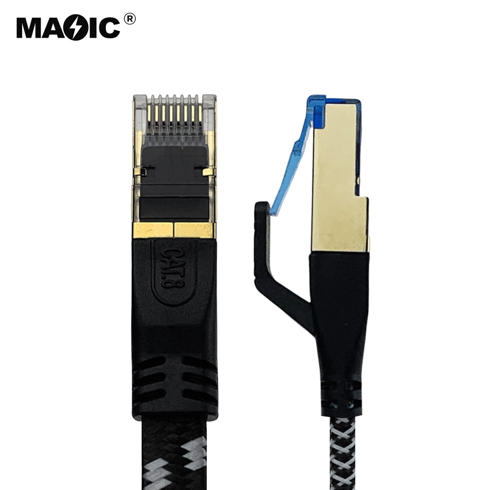 Cat8 cable 3M Braid Flat - 图片 2