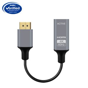 DP TO HDMI ACTIVE CABLE 4K@60HZ 0.23M