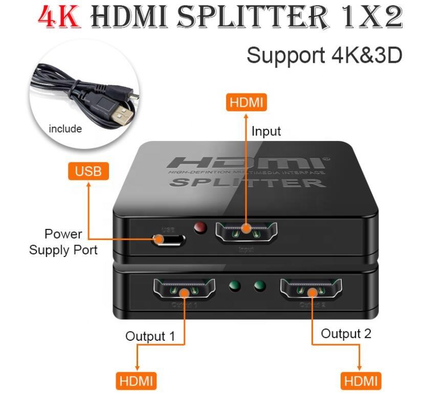 4K HDMI® splitter 1*2 - Image 3