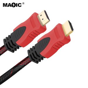 HDMI® Cable Red&Black woven