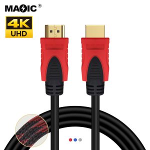 HDMI Cable Red&Black woven