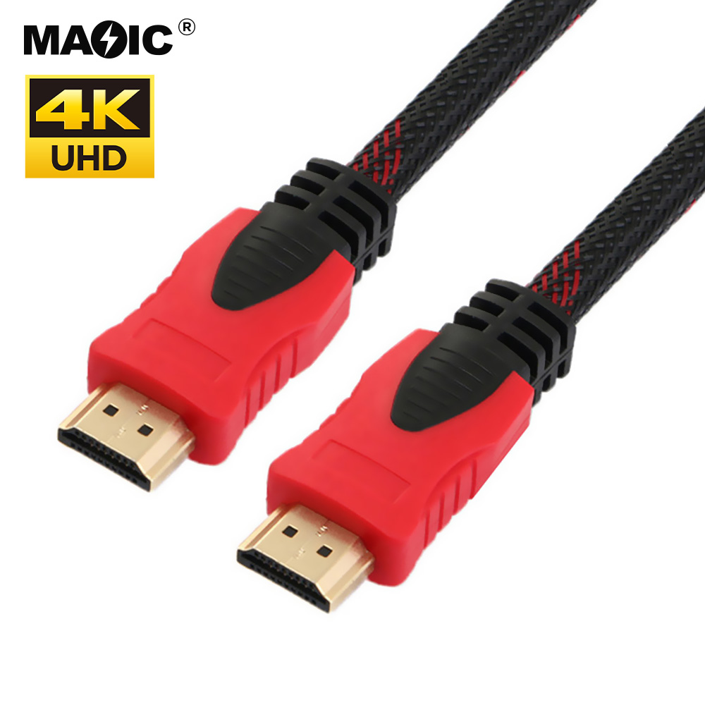 HDMI Cable Red&Black woven - 图片 2