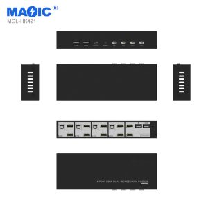 HDMI KVM Switch 4 in 2 out