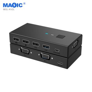 VGA KVM Switch 2 in 1 out