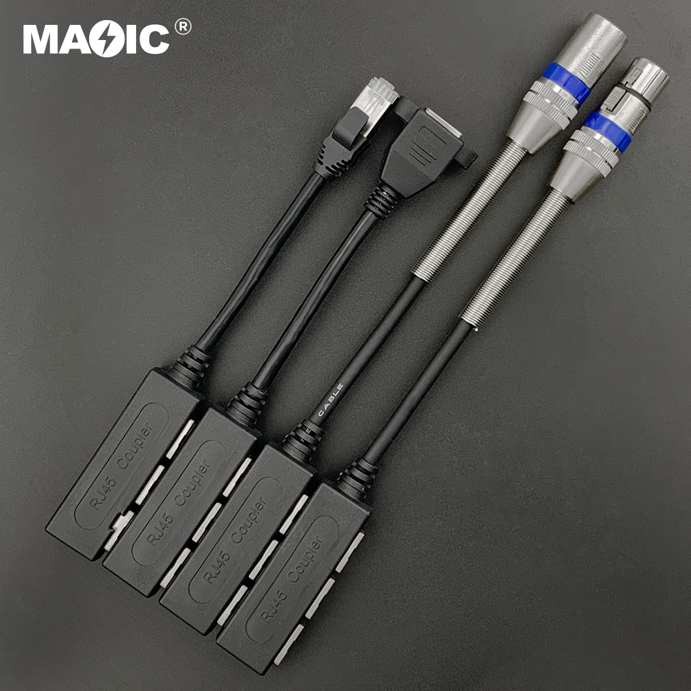 RJ45 coupler 1 to 3 adapter combination
