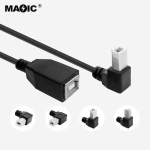 USB 2.0 B male to B female cable