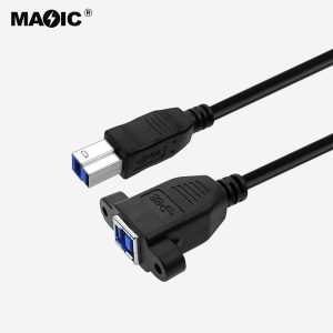 USB 3.0 B male to B female ear cable