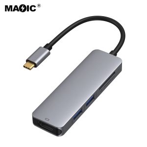 USB TYPE-C TO HDMI®+USB3.0X2+SD+TF 5 in 1
