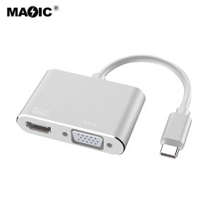 USB TYPE-C TO VGA+HDMI® 2 in 1