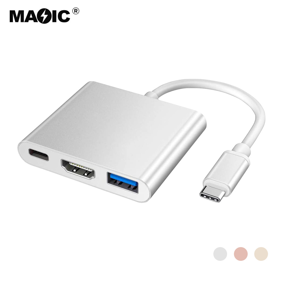 USB TYPE-C to HDMI®+USB+PD 3 in 1
