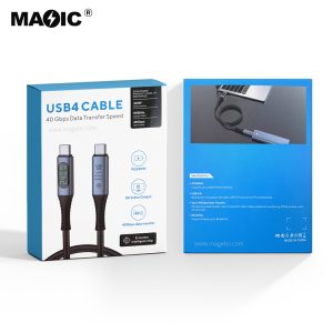 USB4 Cable with Digital LED