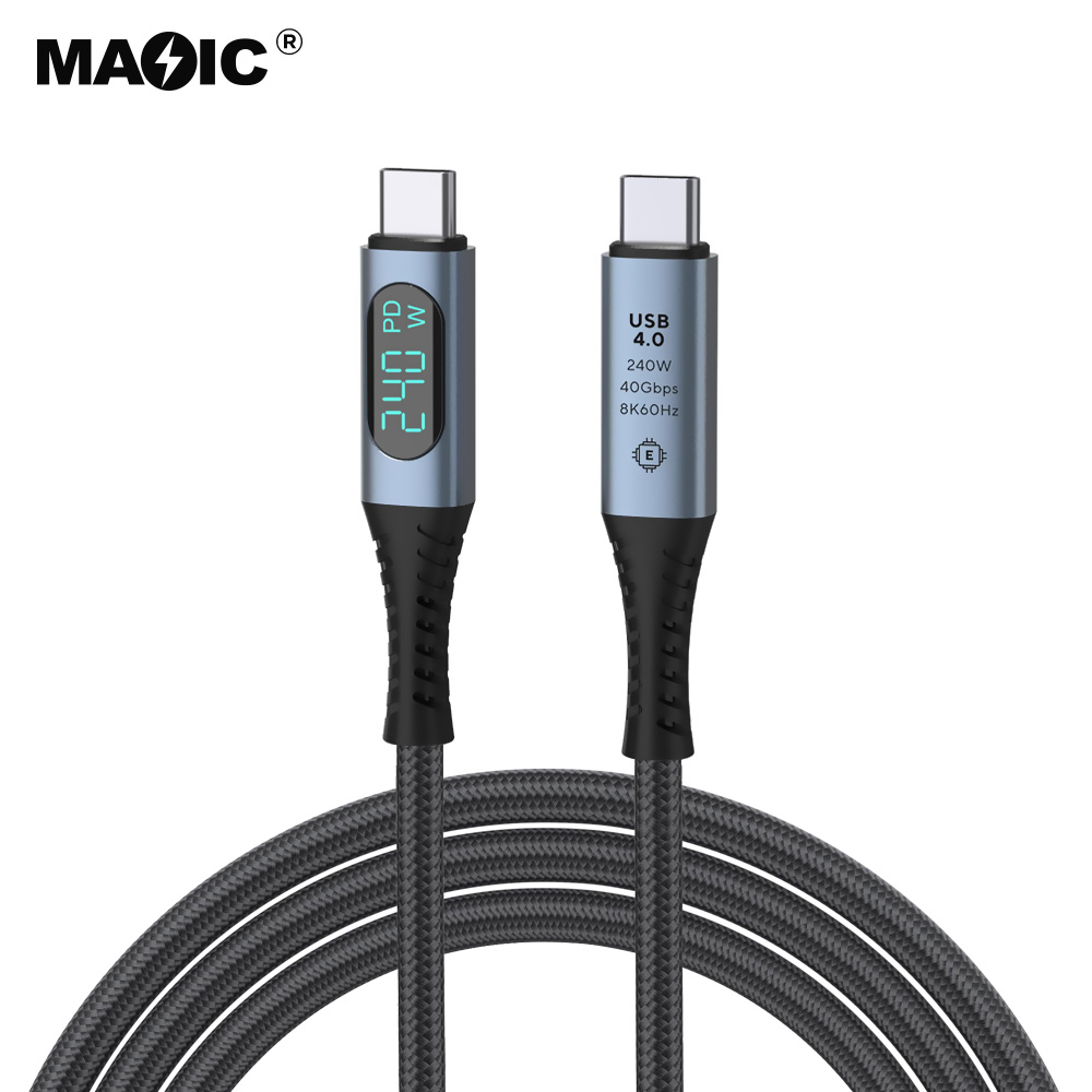 USB4 Cable with Digital LED - Image 2