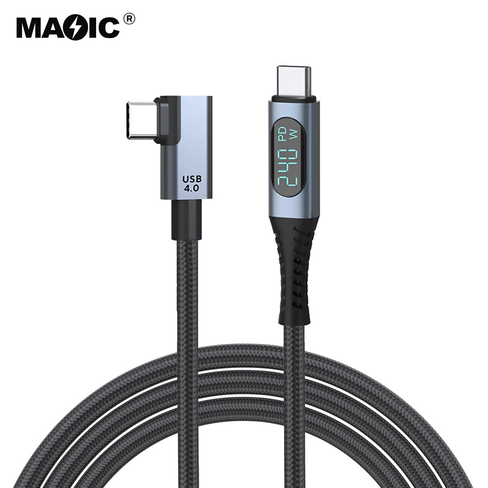 USB4 Cable angle with Digital LED - Image 2