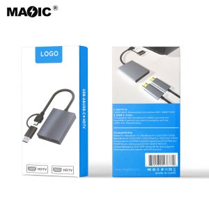 USB+USB-C to dual HDMI