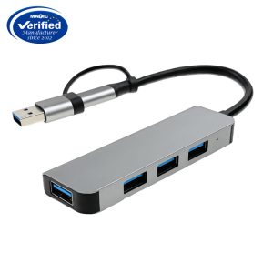 usb c+usb3.0 hub 4in1