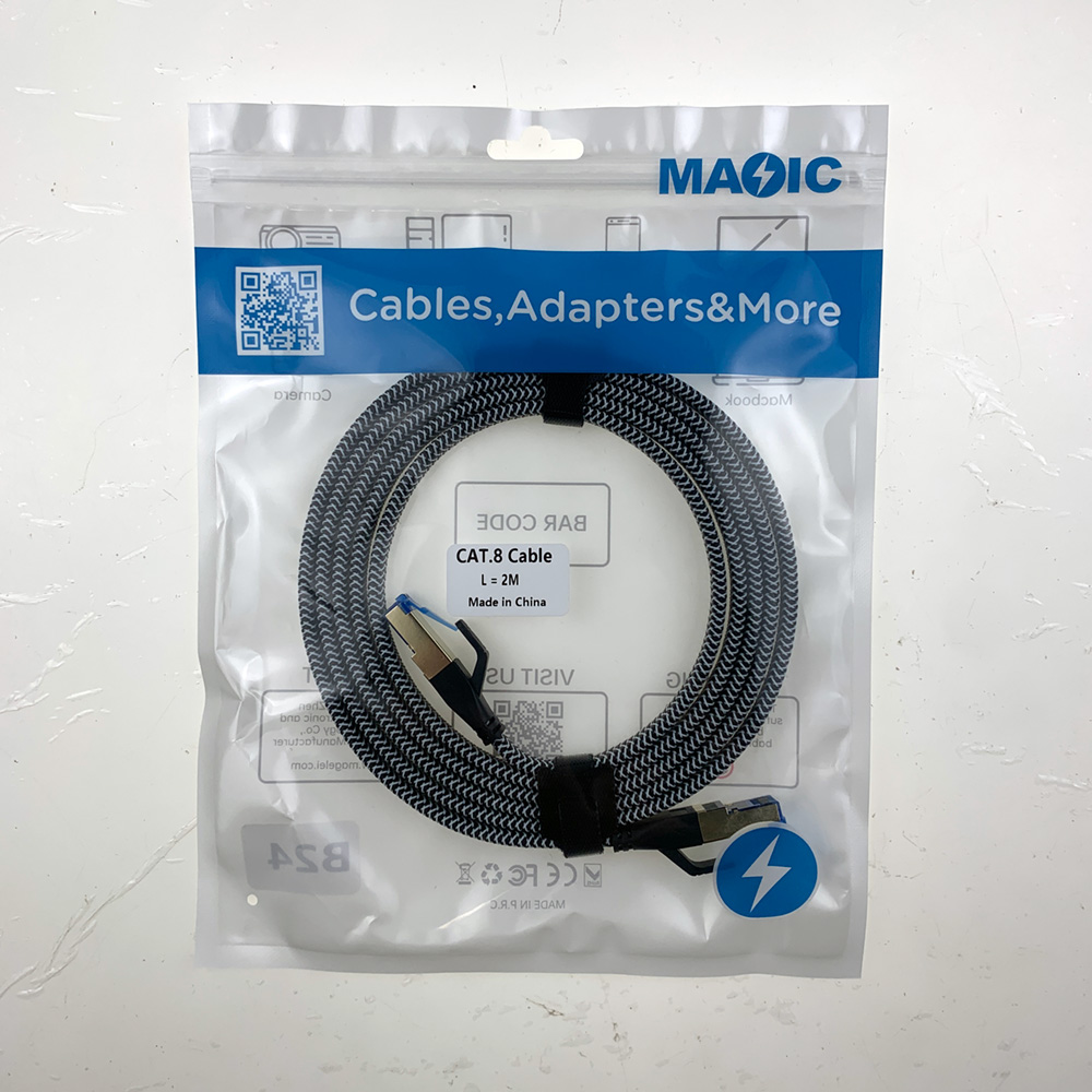 Cat8 cable 2M Braid Flat - 图片 7