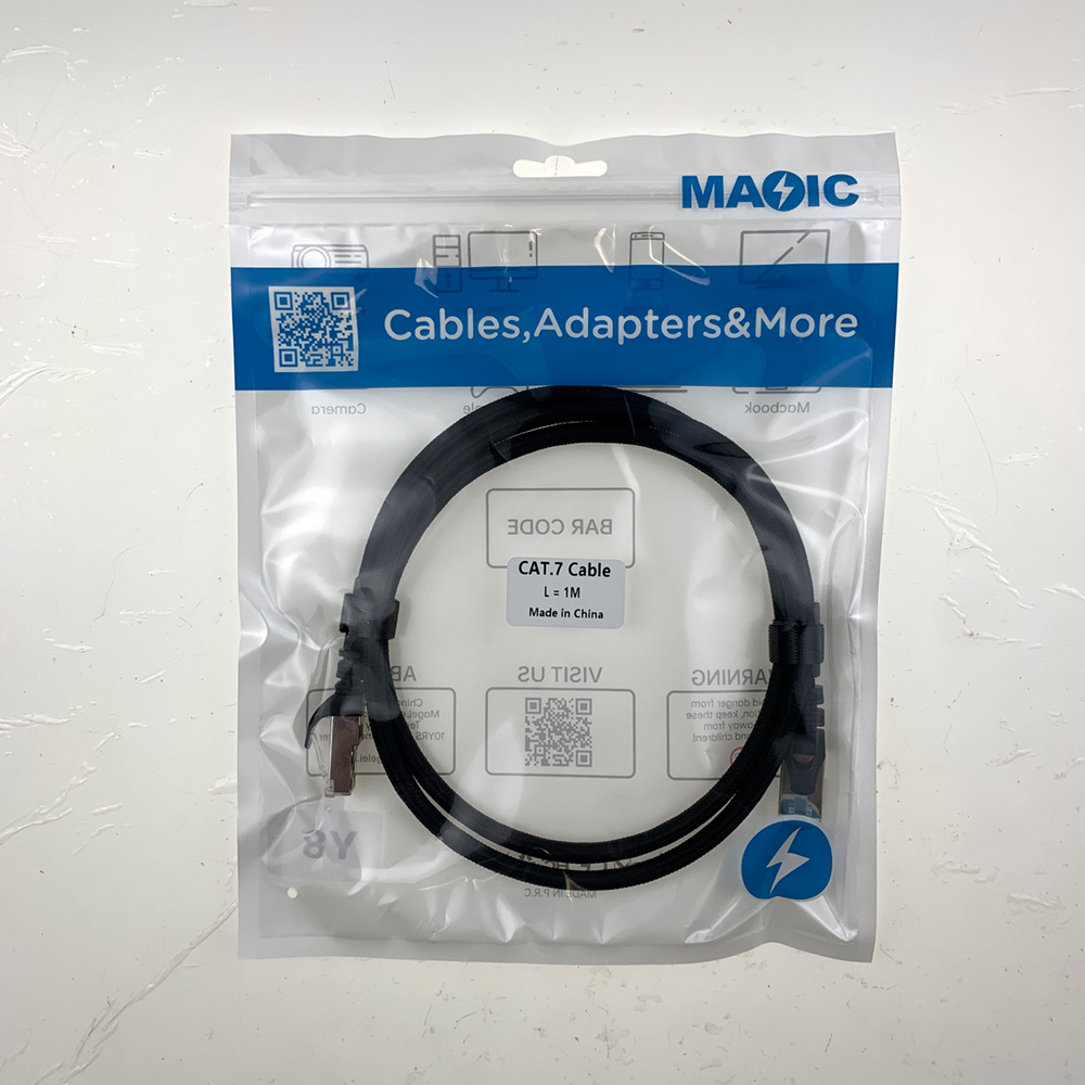 Cat7 cable 1M black Braid - 图片 7