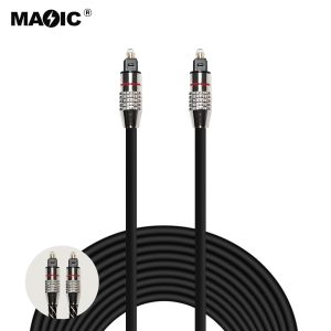 Audio fiber optical  cable plastic style 6