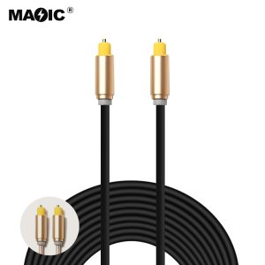 Audio fiber optical  cable metal style 3