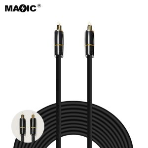 Audio fiber optical  cable metal style 5