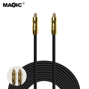 Audio fiber optical  cable metal style 6
