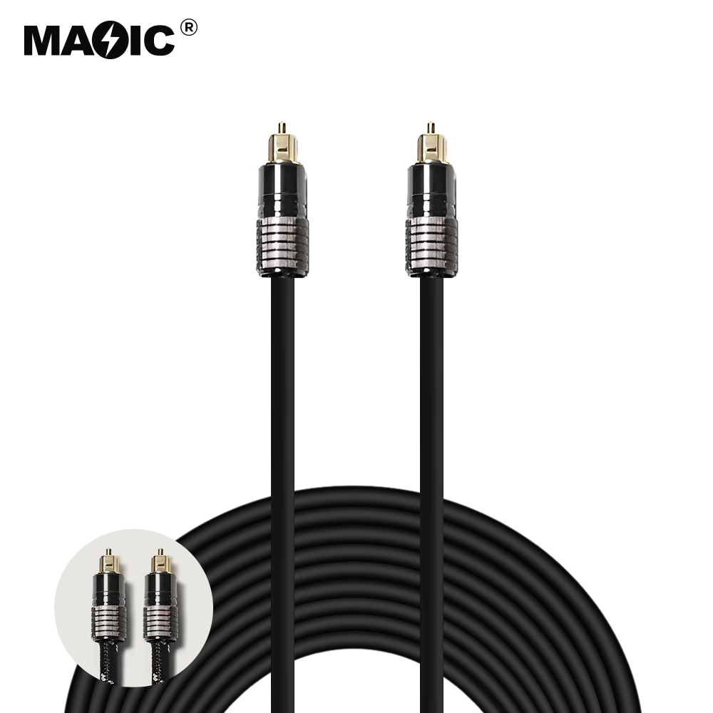 Audio fiber optical cable metal style 8