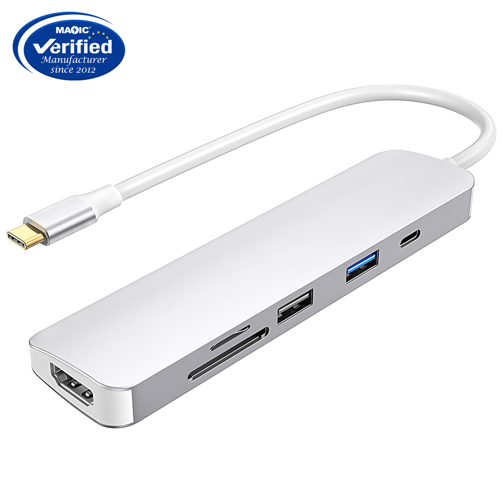 6-in-1 USB-C Hub with 4K HDMI, SD/Micro SD Card Reader & USB 3.0 Ports - 图片 5