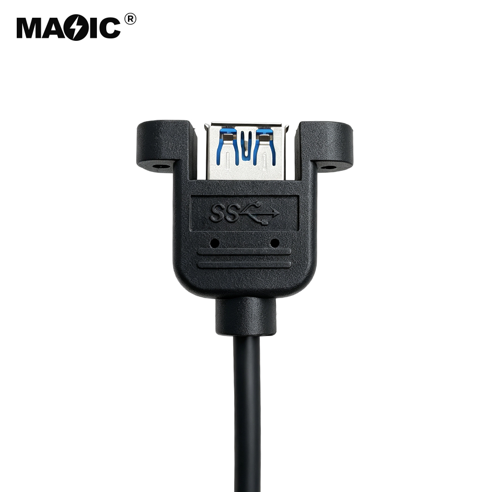 USB 3.0 Micro-B Male to Dual USB Female Panel-Mount Splitter Cable - 图片 6