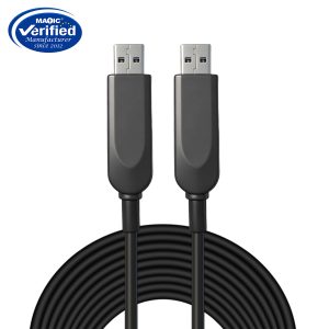 USB Type-A to Type-A Fiber Optic Cable